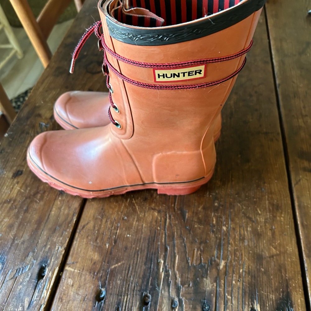 Hunter boots , 11” high, size 7